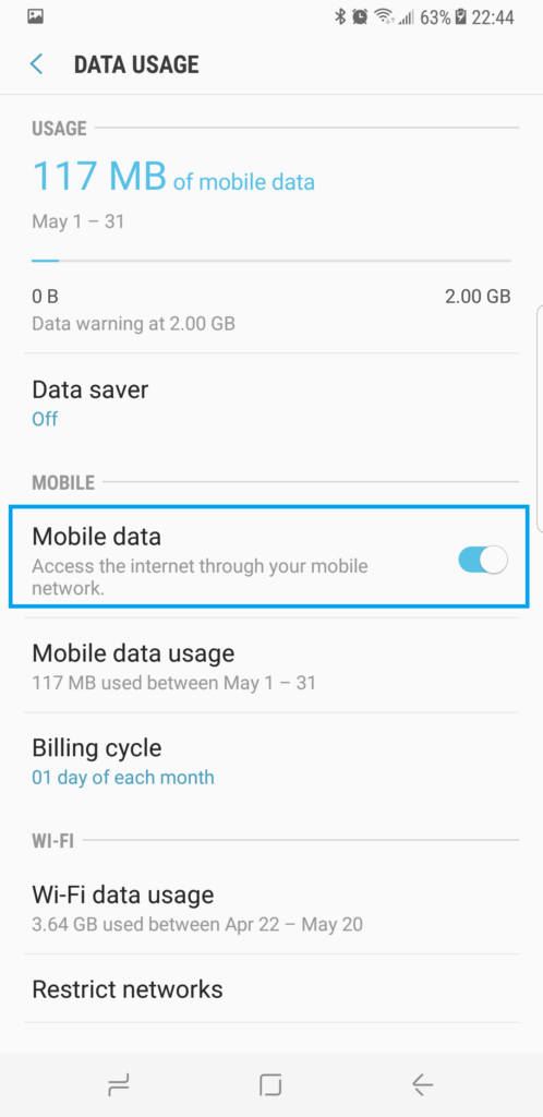 Data Usage