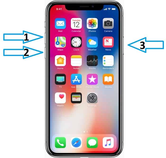 how to hard reset iphone x