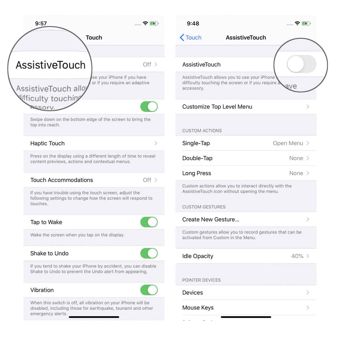 connect bluetooth mouse to iphone assistivetouch 