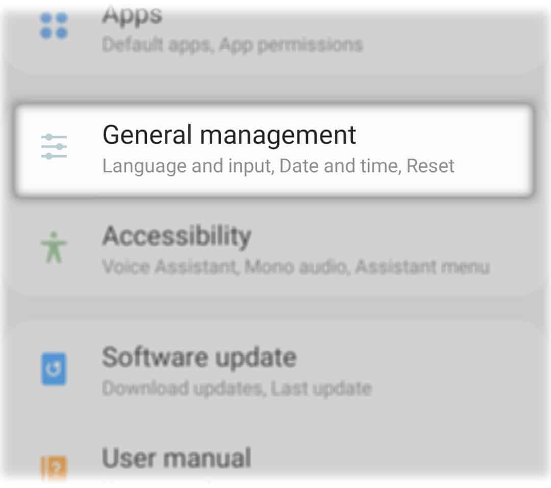 reset galaxy a50 network settings general management