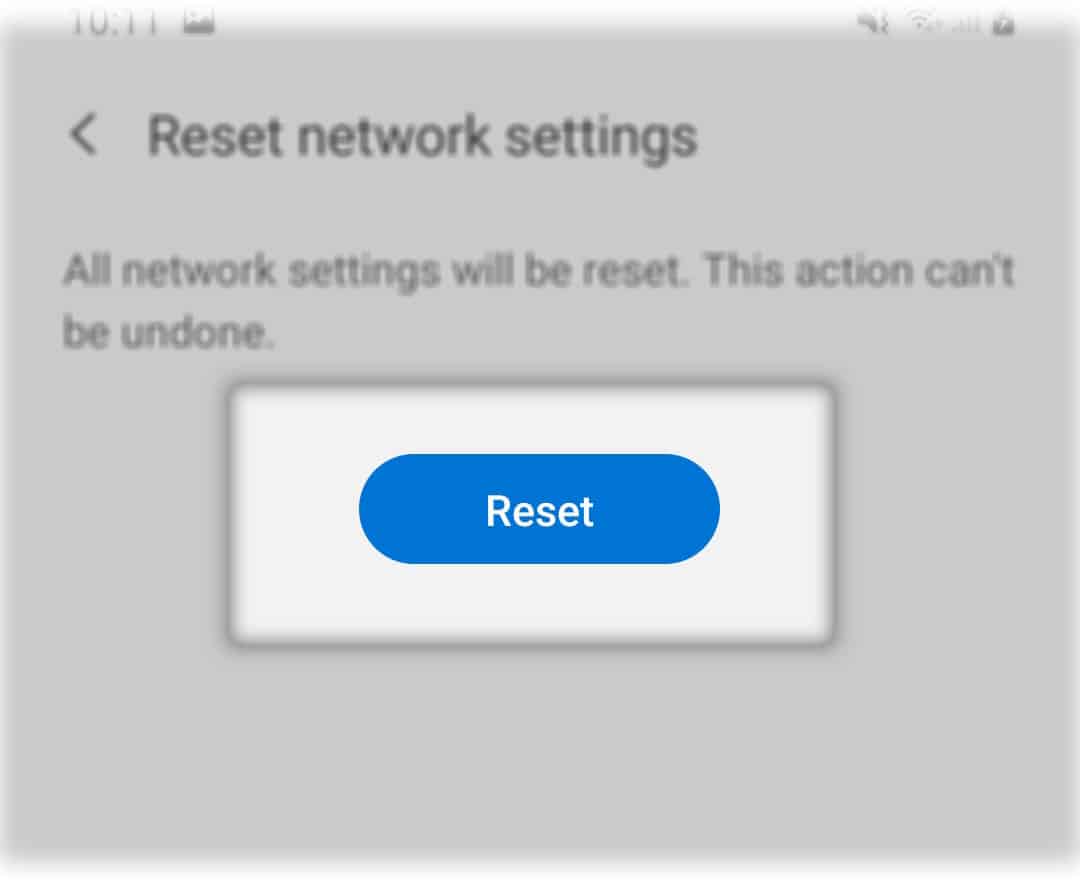 reset galaxy a50 network settings rns