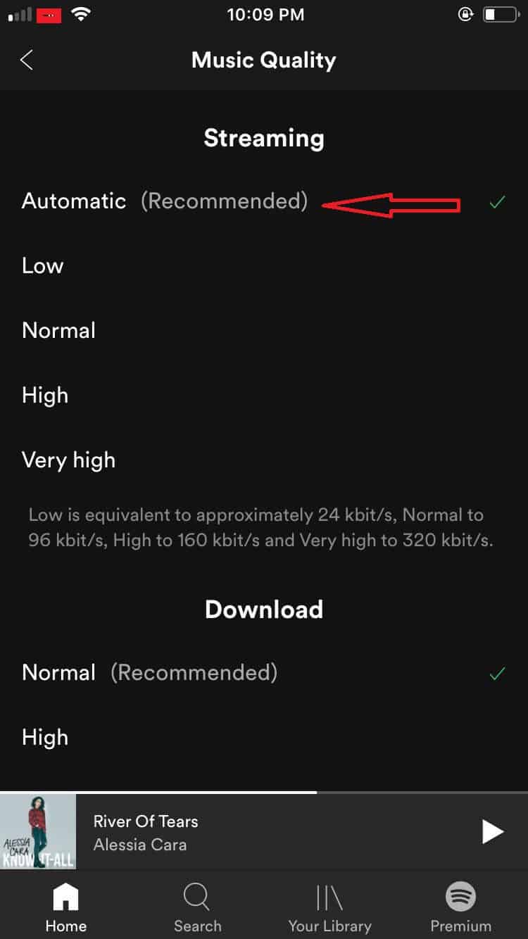 optimize iphone spotify