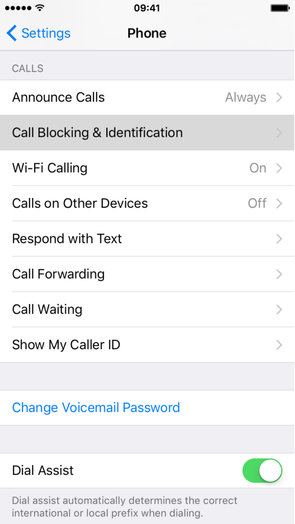 iphone callblocking