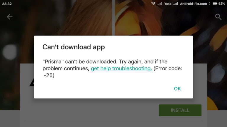 How to fix Samsung Galaxy Note 9 with “Can’t download app. (Error code: -20)” issue
