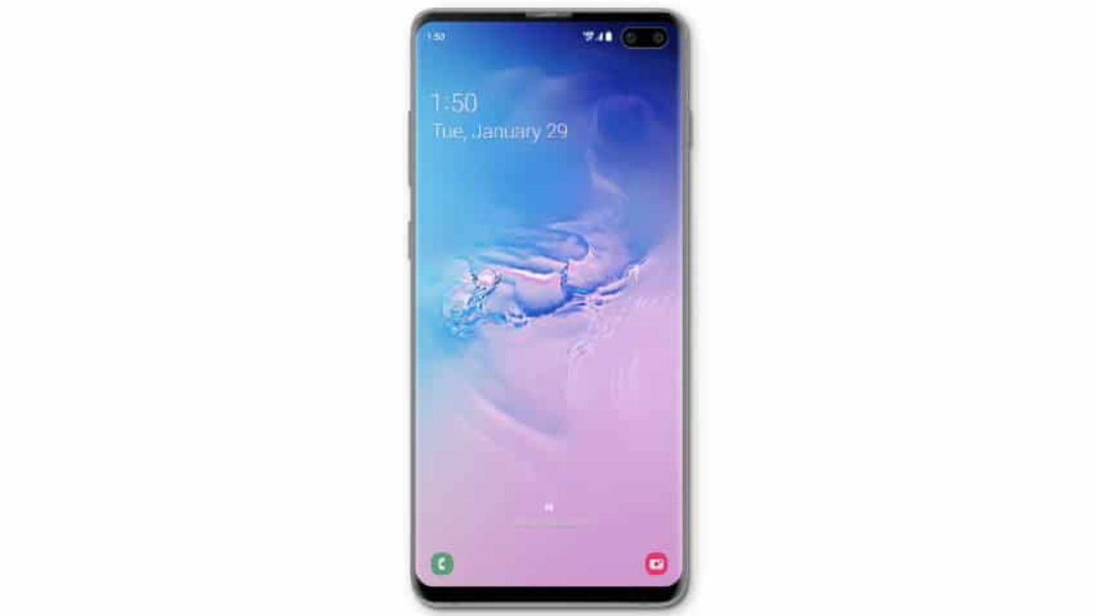 galaxy s10 screen flashing green