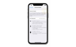 iPhone XS personal hotspot not working