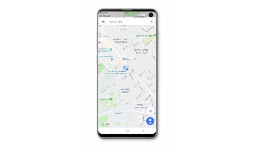 google maps on galaxy active 2