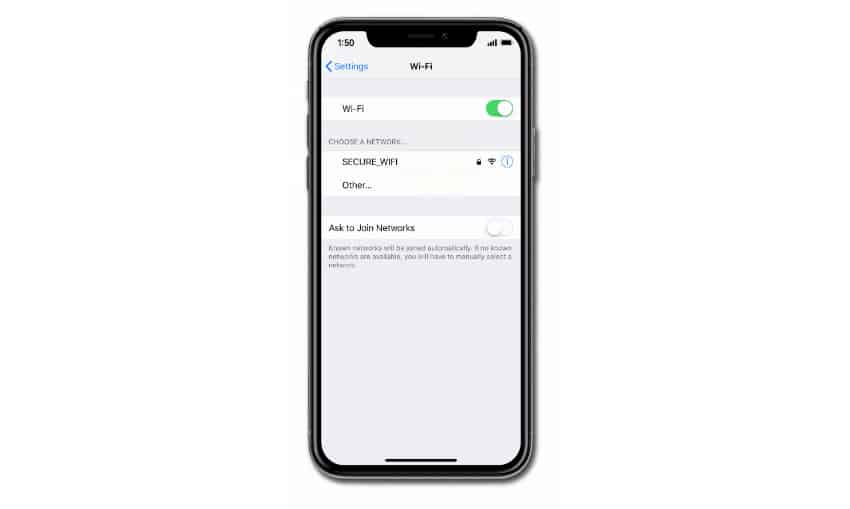 iphone xs cannot connect to wifi