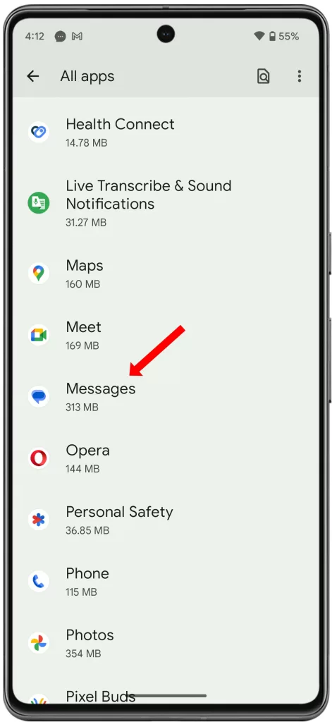 google pixel Messages app