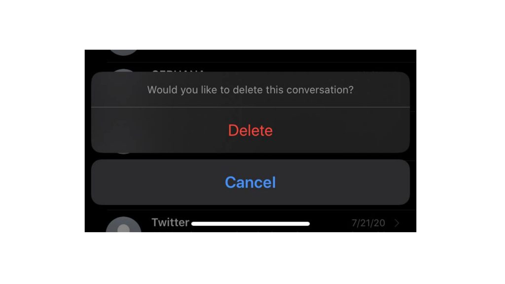 Can't Delete Text Messages from iPhone