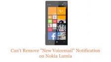 Can't Remove _New Voicemail_ Notification on Nokia Lumia