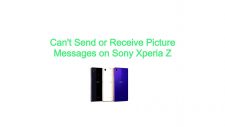 Can't Send or Receive Picture Messages on Sony Xperia Z
