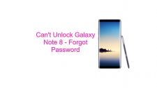 Can't Unlock Galaxy Note 8