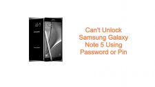 Can't Unlock Samsung Galaxy Note 5