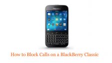 How to Block Calls on a BlackBerry Classic