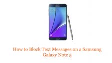 How to Block Text Messages on a Samsung Galaxy Note 5