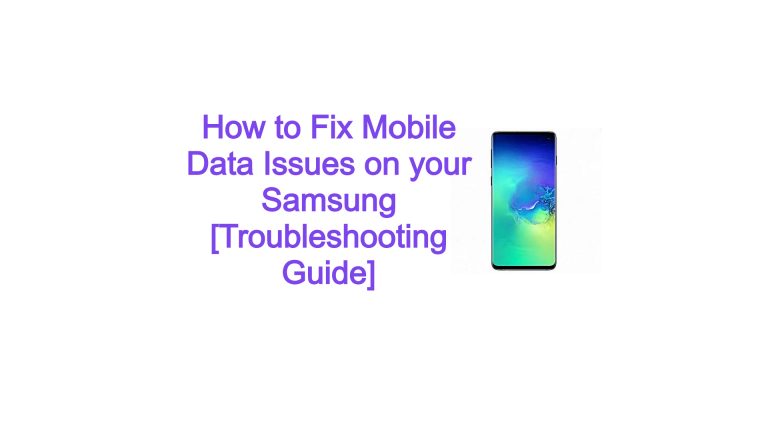 fix mobile data