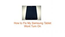 Samsung Tablet Wont Turn On