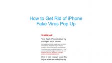 Get Rid of iPhone Fake Virus Pop Up