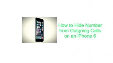 Hide Number from Outgoing Calls