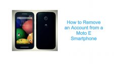 How to Remove an Account from a Moto E Smartphone