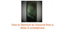Remove an Account from a Moto G smartphone