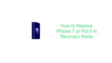 How to Restore iPhone 7 or Put it in Recovery Mode