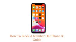 How to block a number iPhone X