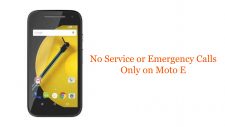 No Service or Emergency Calls Only on Moto E
