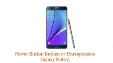 Power Button Broken or Unresponsive Galaxy Note 5