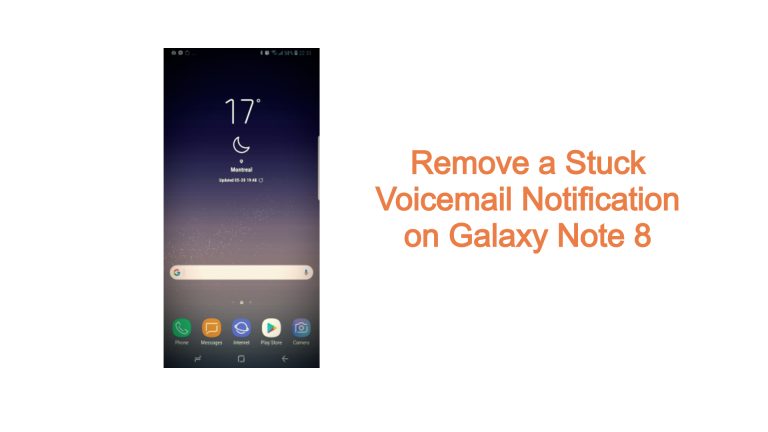 Remove a Stuck Voicemail Notification on Galaxy Note 8