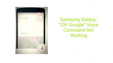 Samsung Galaxy: "OK Google" Voice Command Not Working