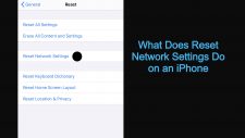 What Does Reset Network Settings Do on an iPhone