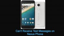 can't receive text messages on nexus phone