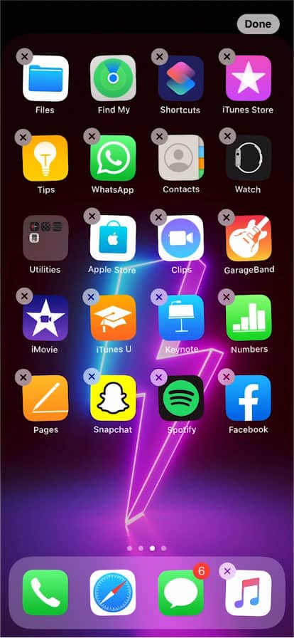 iphone 12 pro home screen layout