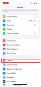 iphone 11 home screen general settings