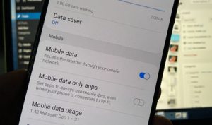 mobile data, cellular data, android device