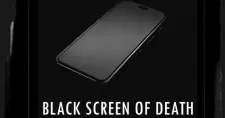 iphone x black screen