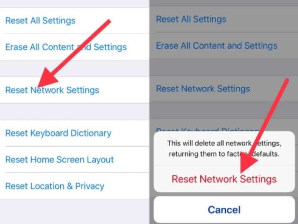 How to perform Reset network settings on iPhone 27 [Tutorial] -