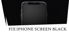 iphone screen black