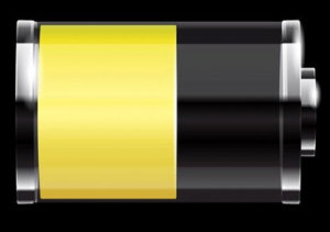 iphone low power mode yellow battery icon