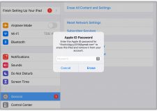 factory reset an ipad