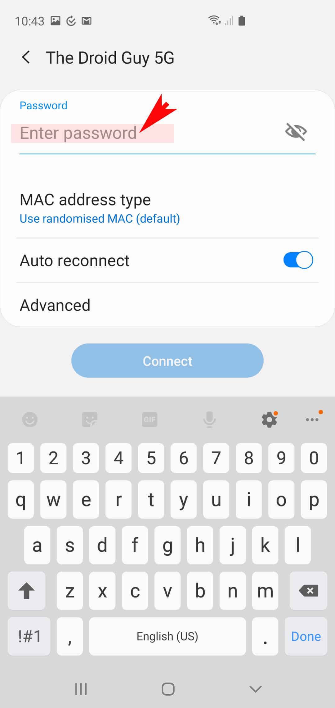 Galaxy S20 Connect To Wifi enter Wifi Password TheCellGuide