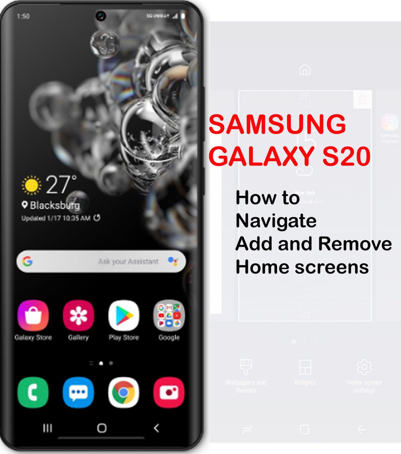 reset home screen layout samsung