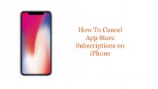 how to cancel app store subscriptions
