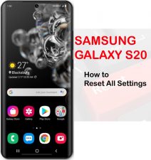 how to reset all settings galaxy s20