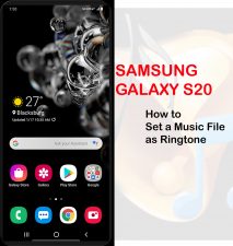 how to set music file as ringtone on galaxy s20