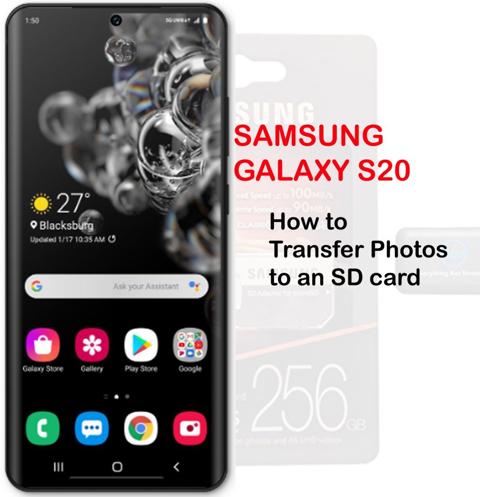 how to transfer files to sd card on samsung a20