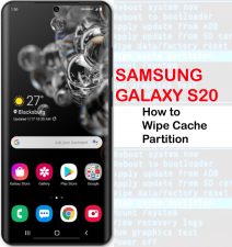 how to wipe cache partition on galaxy s20