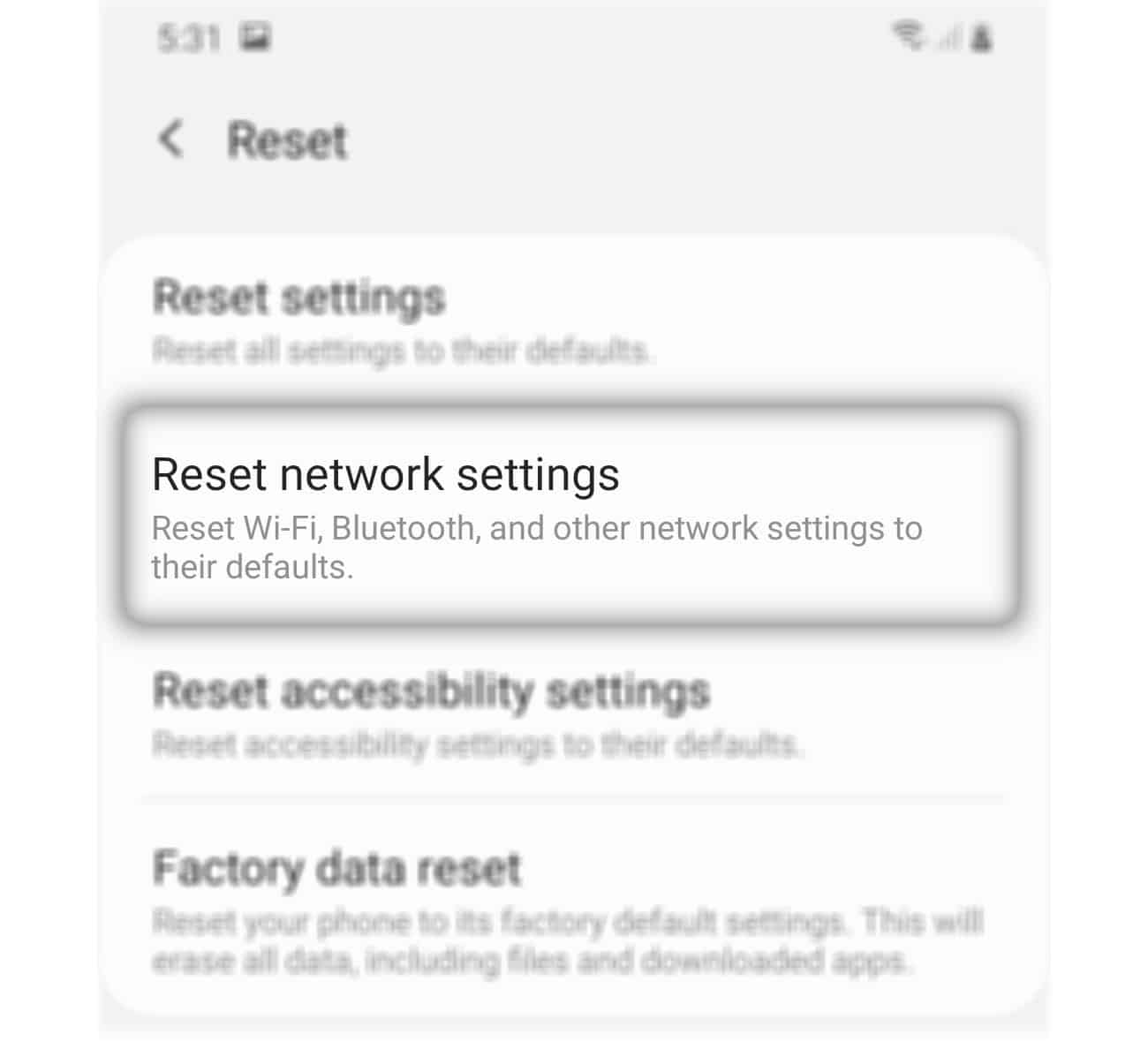 How To Reset Galaxy A20 Network Settings - The Cell Guide